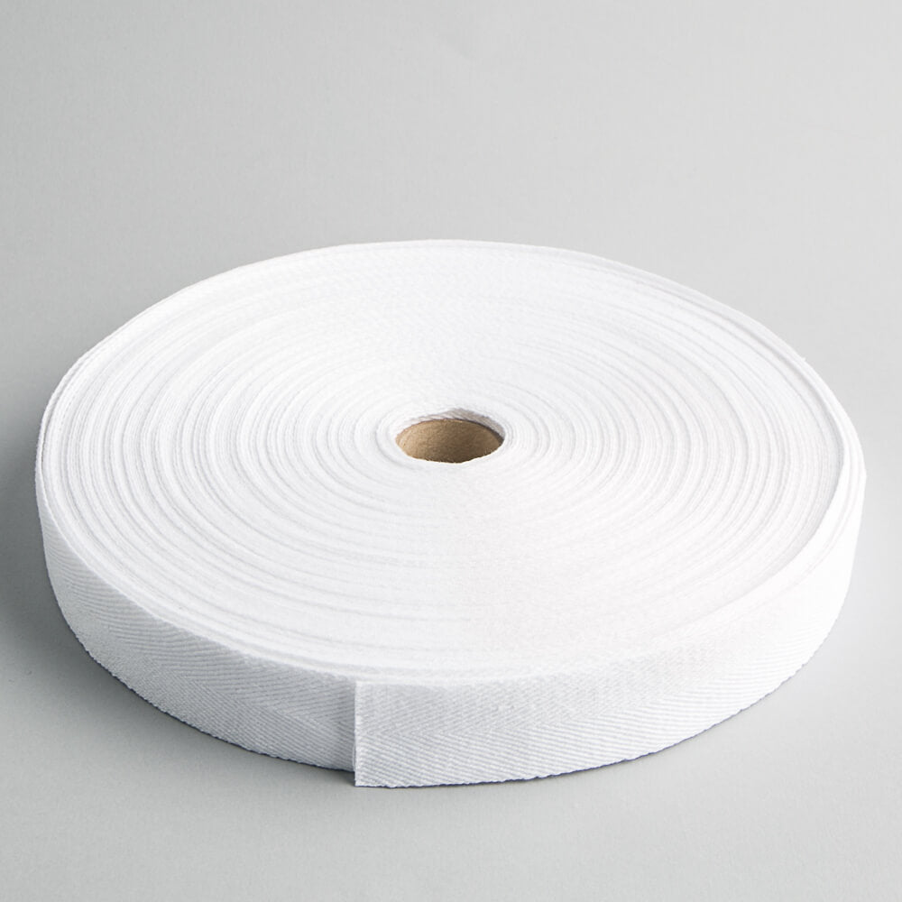 White Chevron Ribbon 40mm - Ribes y Casals