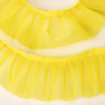 Pleated Ribbon 6 cm Yellow - Ribes y Casals