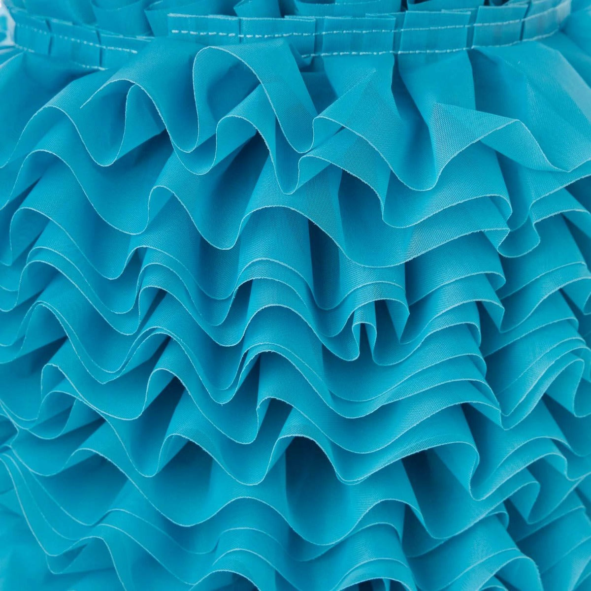 Cinta Plisada Garrucha 6 cm Turquesa - Ribes y Casals