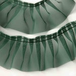 Cinta Plisada Garrucha 6 cm Verde - Ribes y Casals