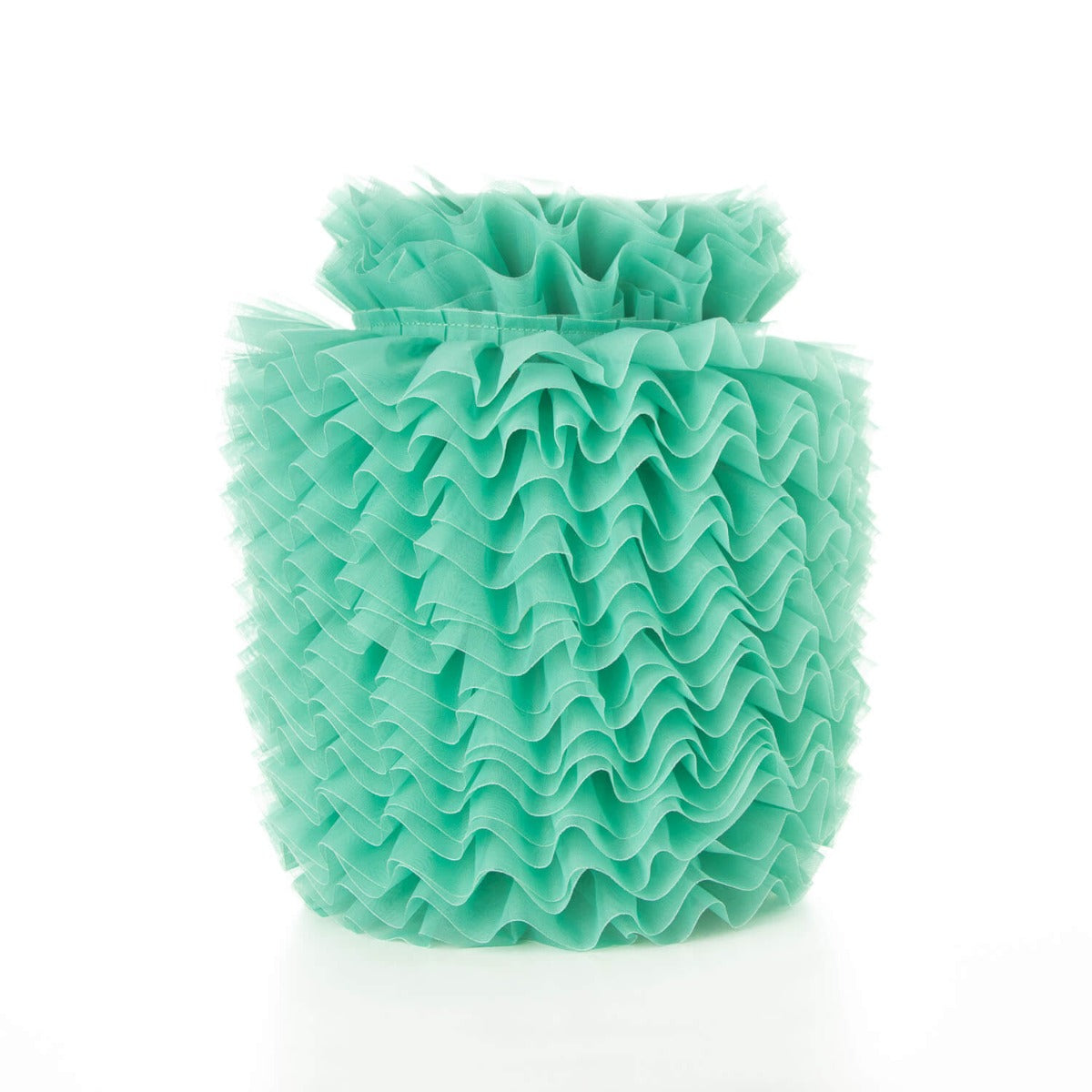 Cinta Plisada Garrucha 6 cm Verde Menta - Ribes y Casals