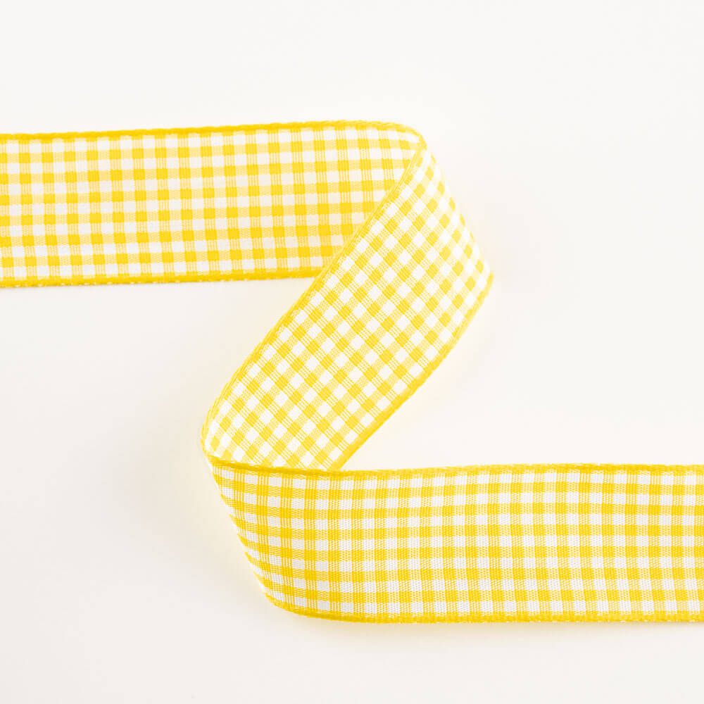 Yellow Vichy Ribbon - Ribes y Casals