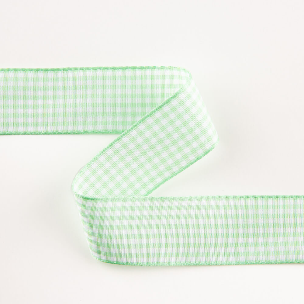 Lime Vichy Ribbon - Ribes y Casals