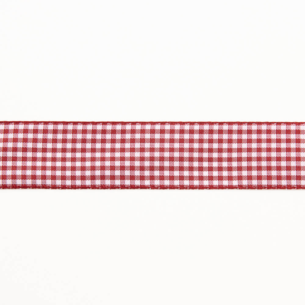 Garnet Vichy Ribbon - Ribes y Casals