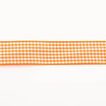 Orange Gingham Ribbon - Ribes y Casals
