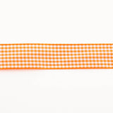 Orange Gingham Ribbon - Ribes y Casals