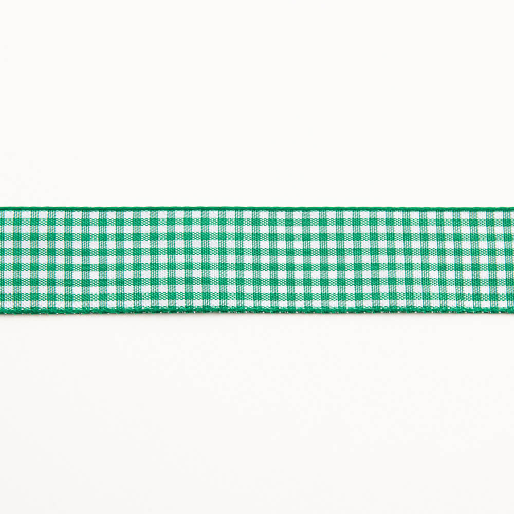 Green Gingham Ribbon - Ribes y Casals