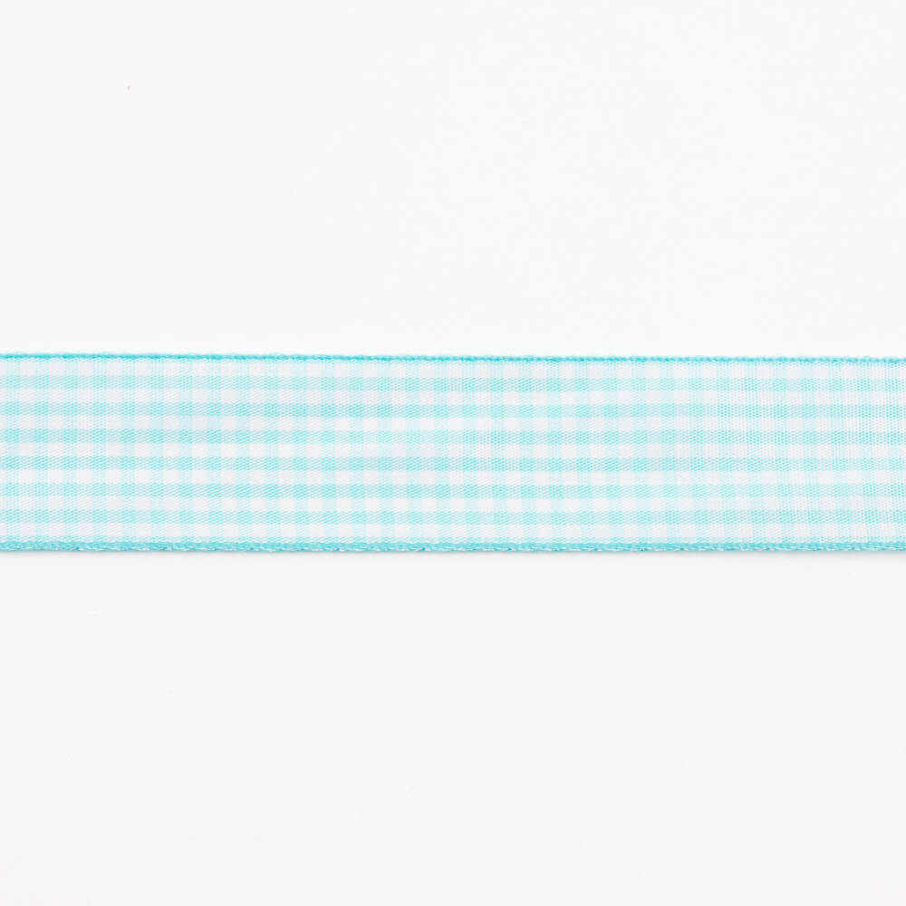 Turquoise Vichy Ribbon - Ribes y Casals