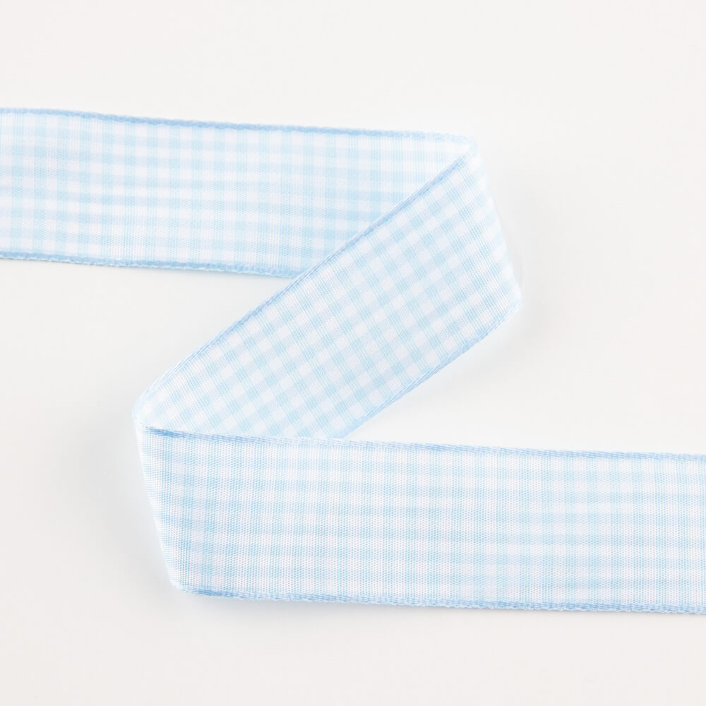 Light Blue Vichy Ribbon - Ribes y Casals