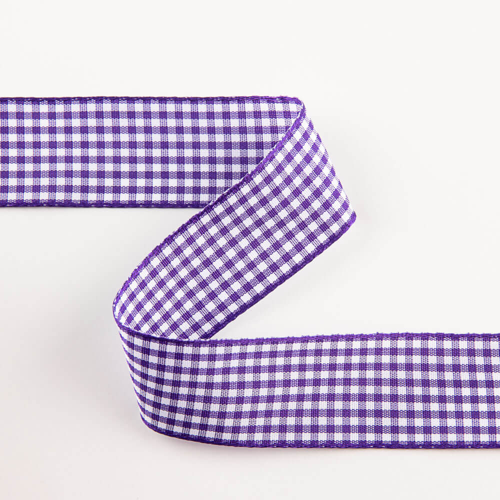 Purple Vichy Ribbon - Ribes y Casals