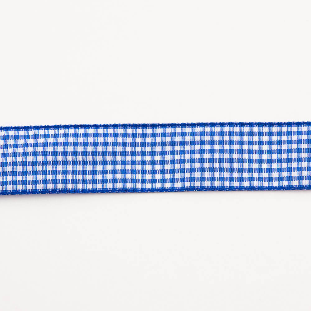 Medium Blue Vichy Ribbon - Ribes y Casals