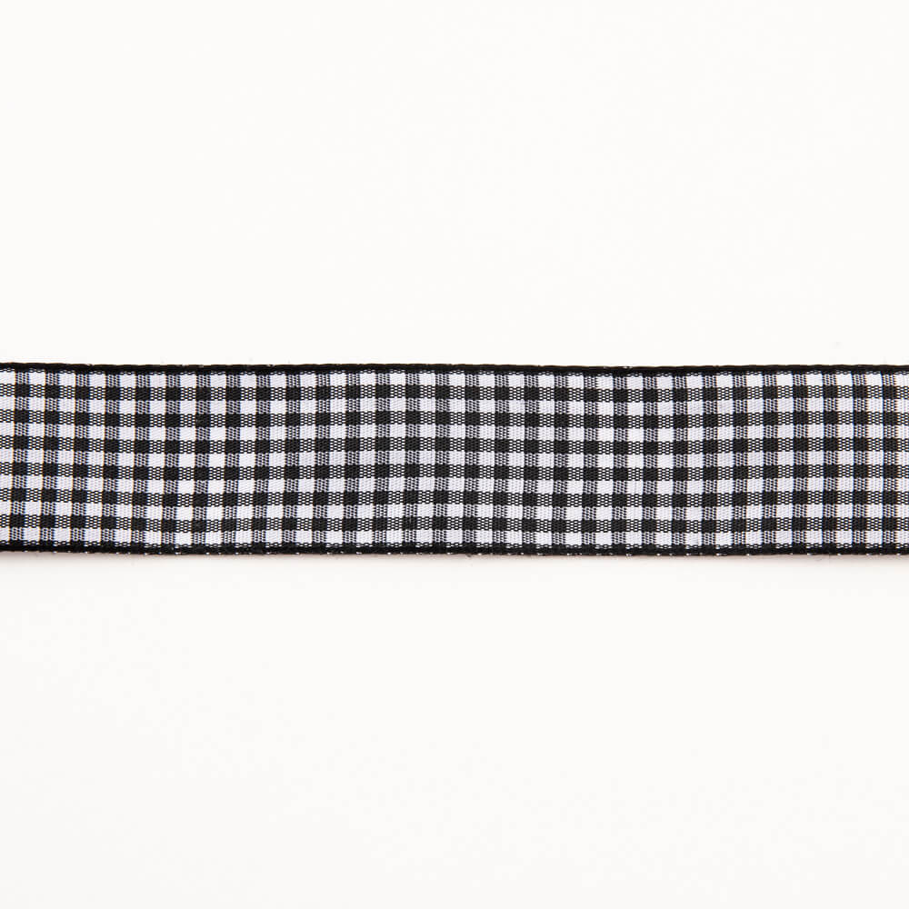 Black Gingham Ribbon - Ribes y Casals