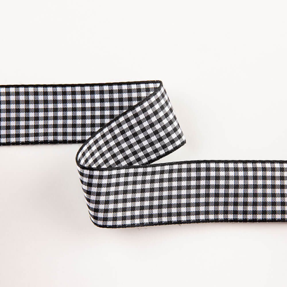 Black Gingham Ribbon - Ribes y Casals