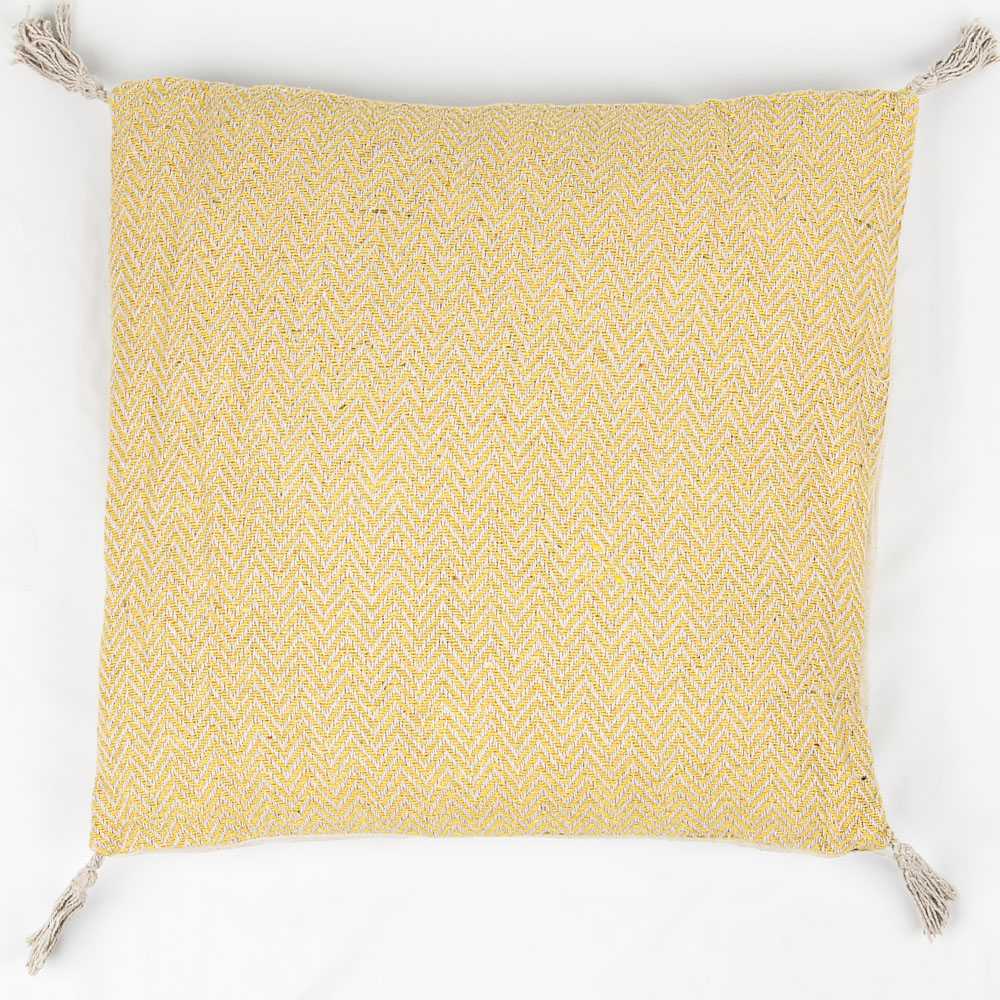 Yellow Rustic Decorative Cushion 45x45cm - Ribes y Casals
