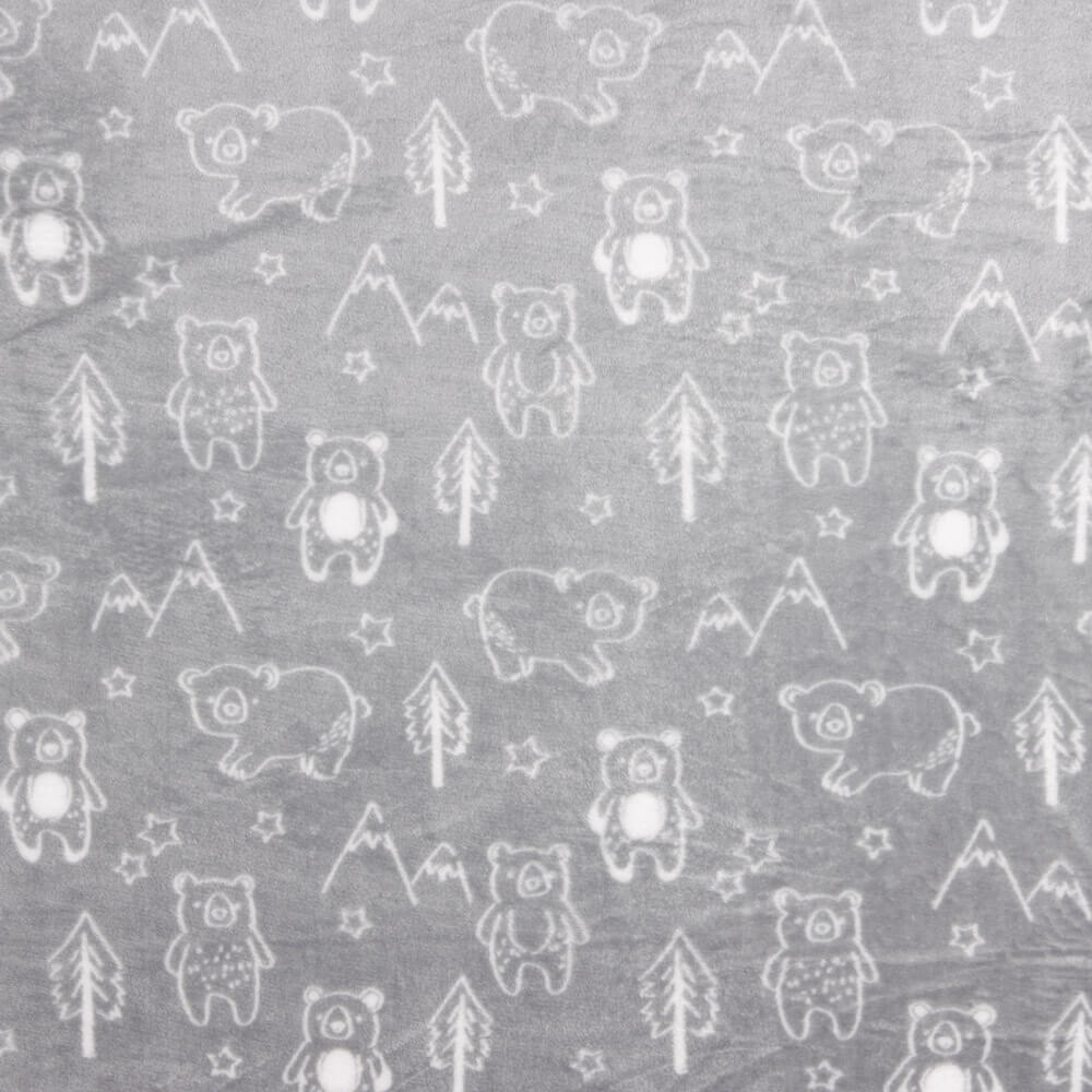 Minky Bears Grey - Ribes y Casals