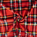 Coral Fleece Red Scottish Plaid - Ribes y Casals