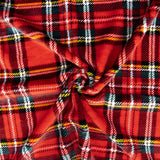Coral Fleece Red Scottish Plaid - Ribes y Casals
