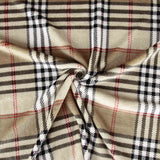 Minky Tartan Brown - Ribes y Casals