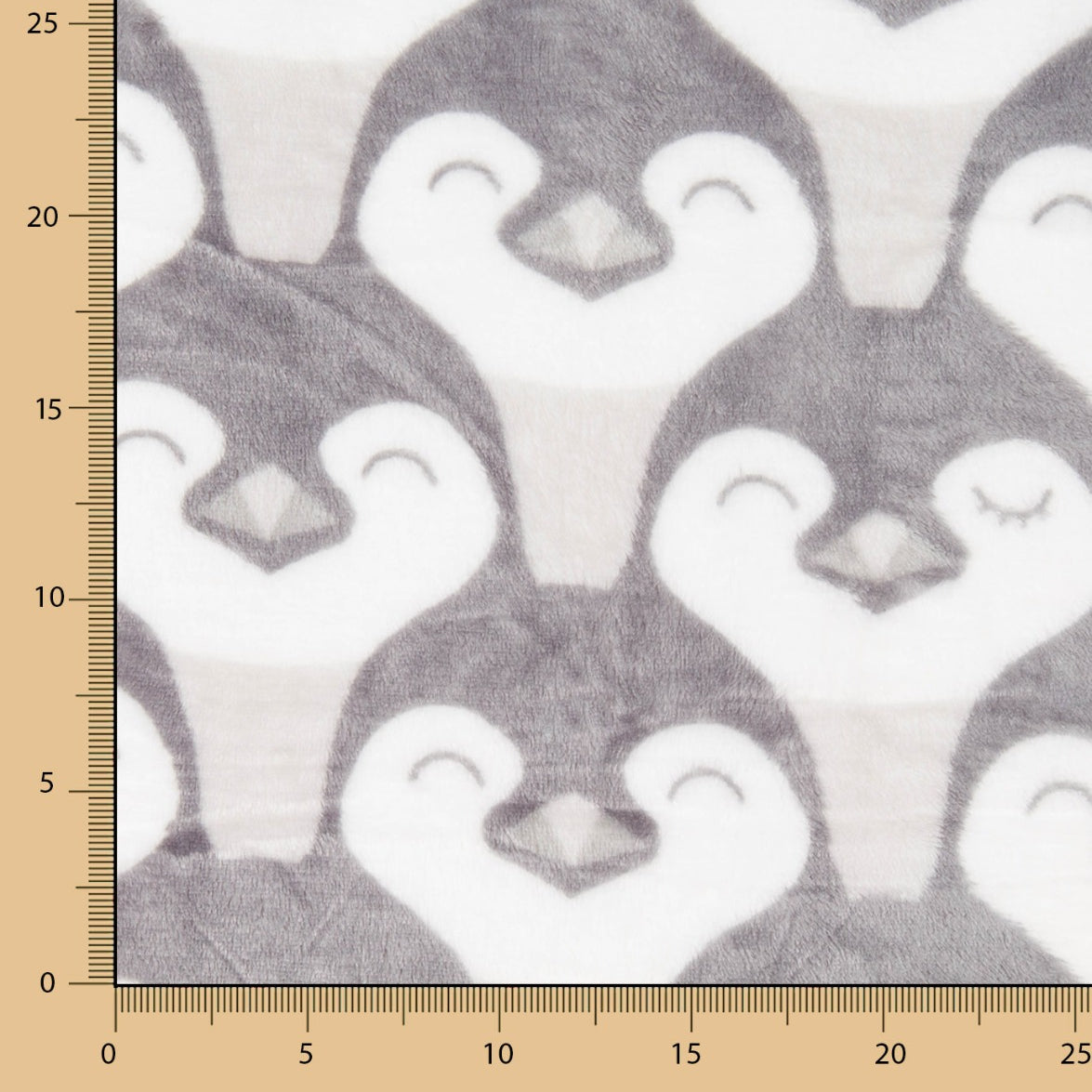 Retal Coralina Pingüinos Gris 200x155 cm - Ribes y Casals