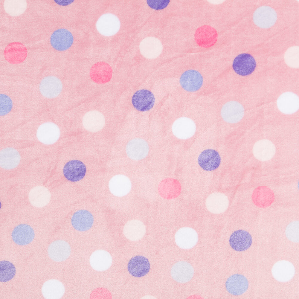 Minky Polka Dots Pink - Ribes y Casals