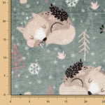 Scrap Piqué Fabric Oeil de Perdrix Print Pink 250x160cm - Ribes y Casals