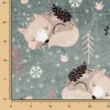 Scrap Piqué Fabric Oeil de Perdrix Print Pink 250x160cm - Ribes y Casals