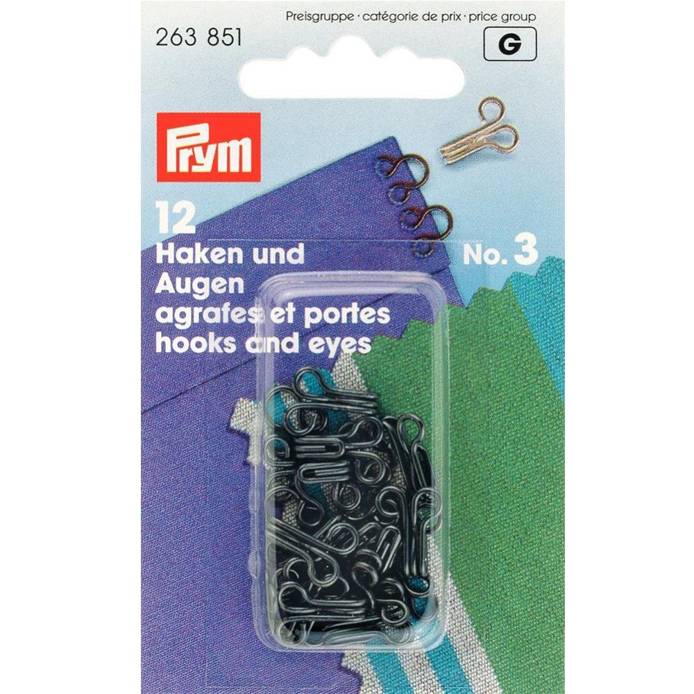 Prym - Hooks y Eyes Nº2 263851 - Ribes y Casals
