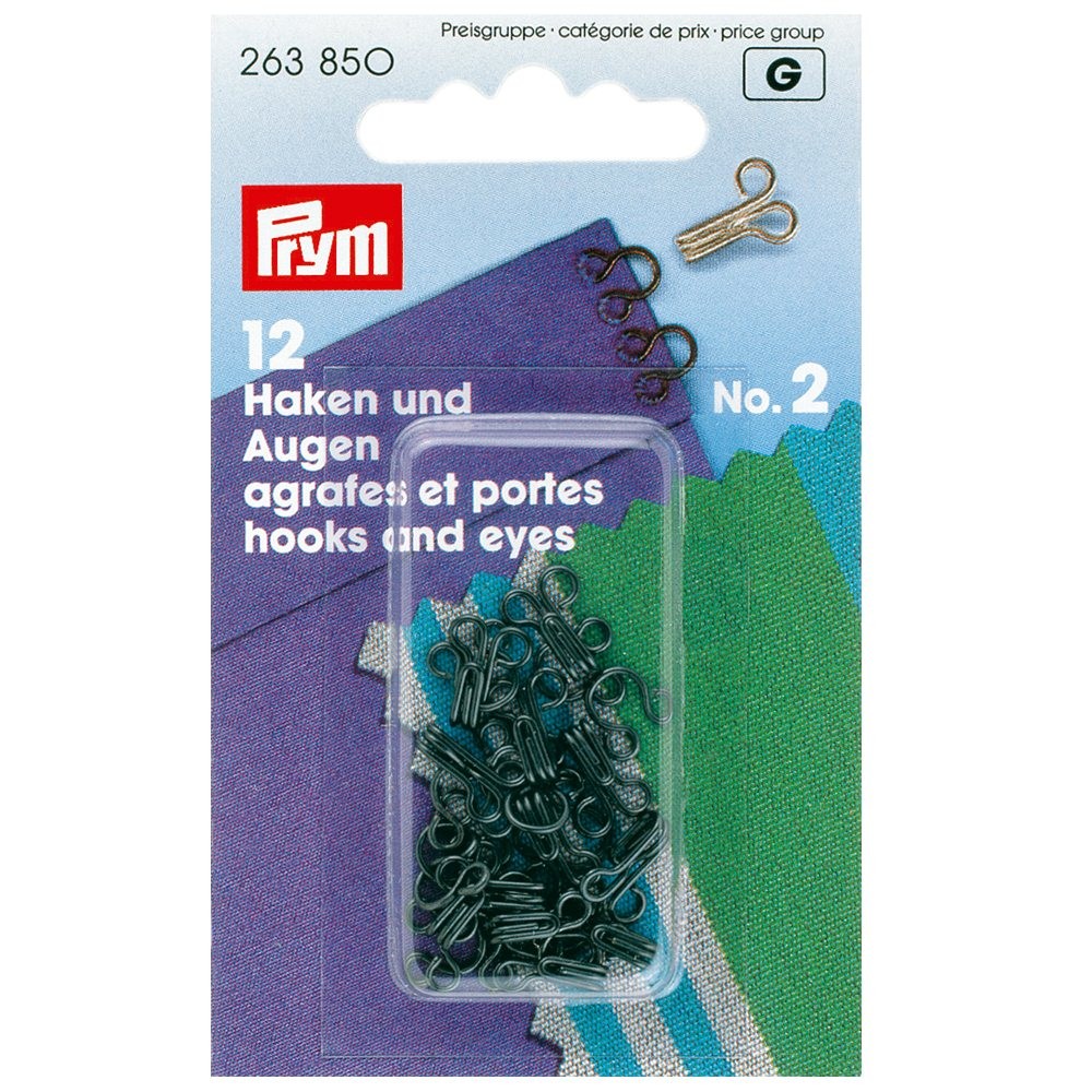 Prym - Hooks y Eyes Nº2 263850 - Ribes y Casals