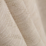 Beige Jacquard Geometric Curtain - Ribes y Casals
