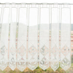 Half Window Embroidered Curtain Spikes 60cm - Ribes y Casals