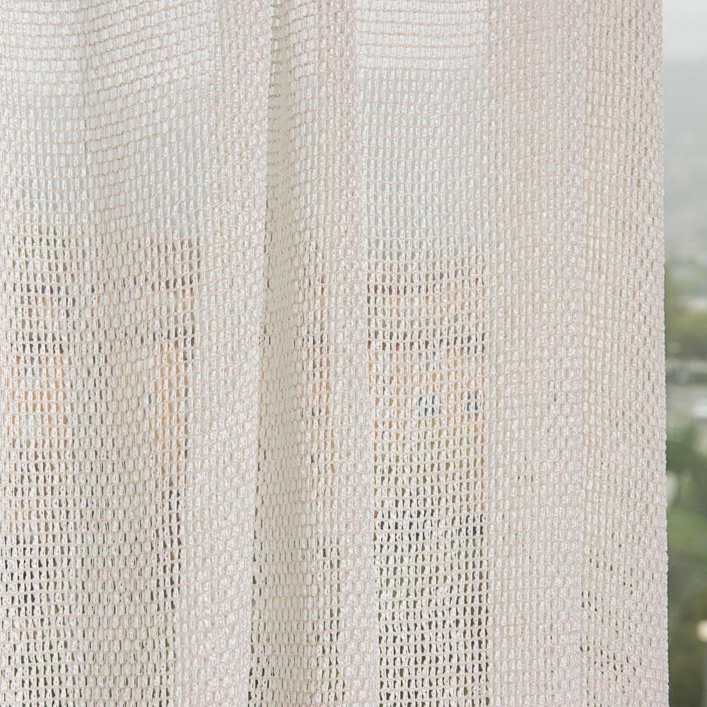 Mesh Curtain Ecru Threads - Ribes y Casals