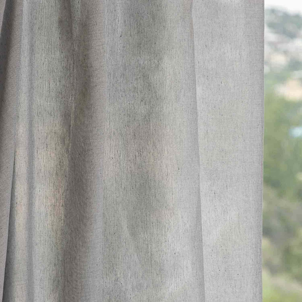 Dark Gray Hemstitch Curtain - Ribes y Casals