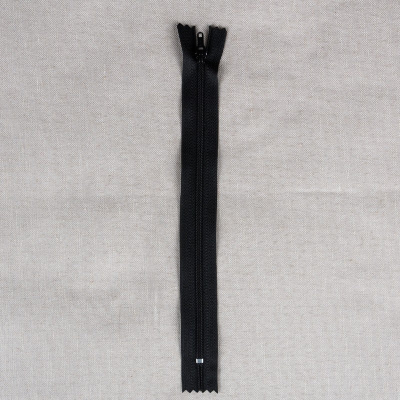 Nylon Zipper 30CM Black - Ribes y Casals