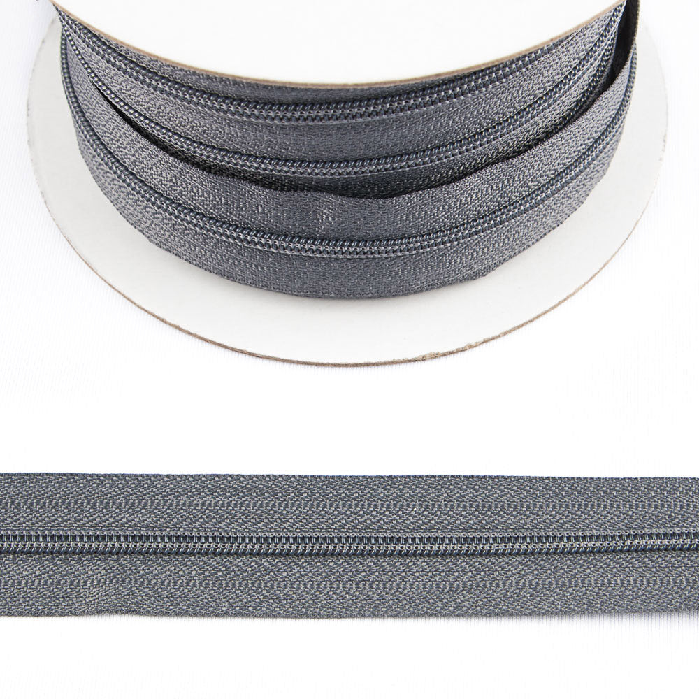 Continuous zip fastener 3 Grey - Ribes y Casals