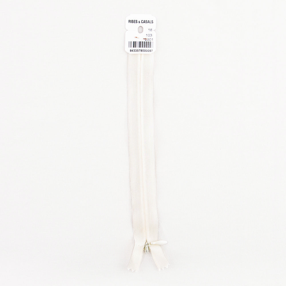Cremallera Invisible 2801 Crudo - Ribes y Casals
