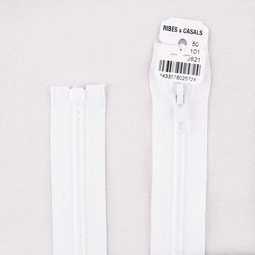 Cremallera Inyectada 2821 Blanco - Ribes y Casals