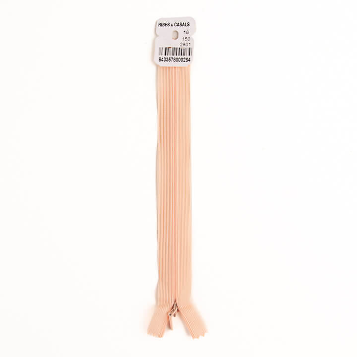 Invisible Zip 2801 Salmon Pink - Ribes y Casals