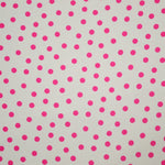 Crepe China Beige Dot Fuchsia - Ribes y Casals