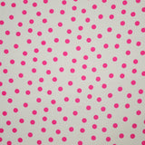 Crepe China Beige Dot Fuchsia - Ribes y Casals
