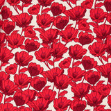 Crep Polyester Red Poppy - Ribes y Casals