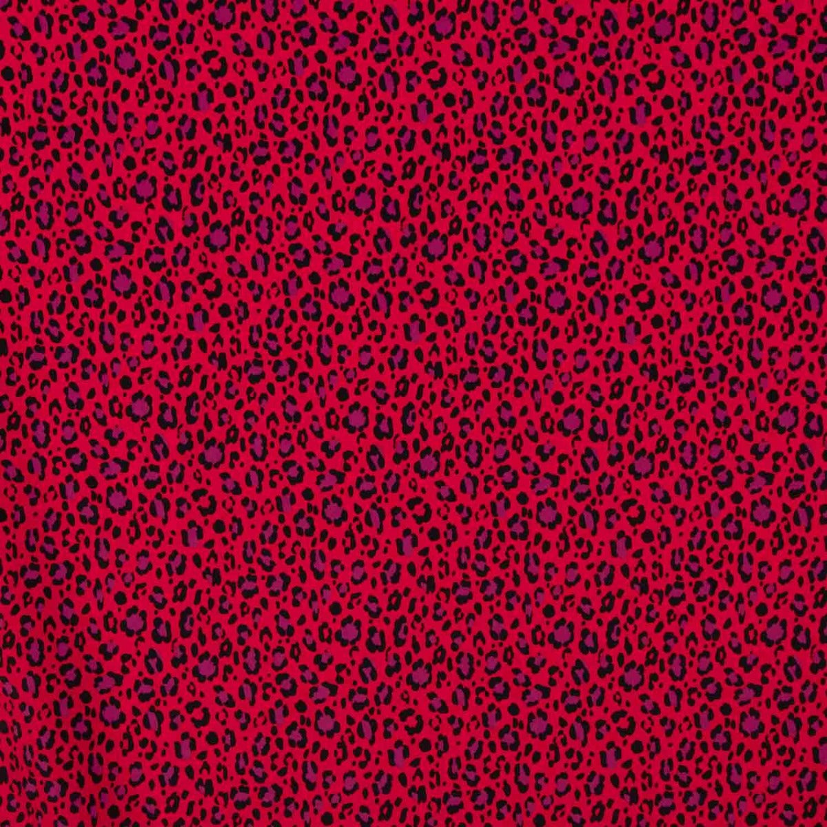 Polyester Crêpe – Red Wild - Ribes y Casals