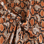 Crepe Animal Print Copper Snake - Ribes y Casals