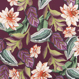 Water Lily Bubble Crepe Garnet - Ribes y Casals