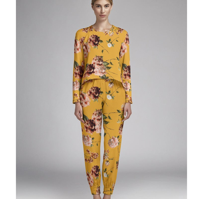Printed Crepe Exotic Ochre - Ribes y Casals