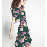 Printed Crepe Exotic Green - Ribes y Casals