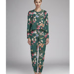 Printed Crepe Floral Green - Ribes y Casals