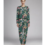 Printed Crepe Floral Green - Ribes y Casals