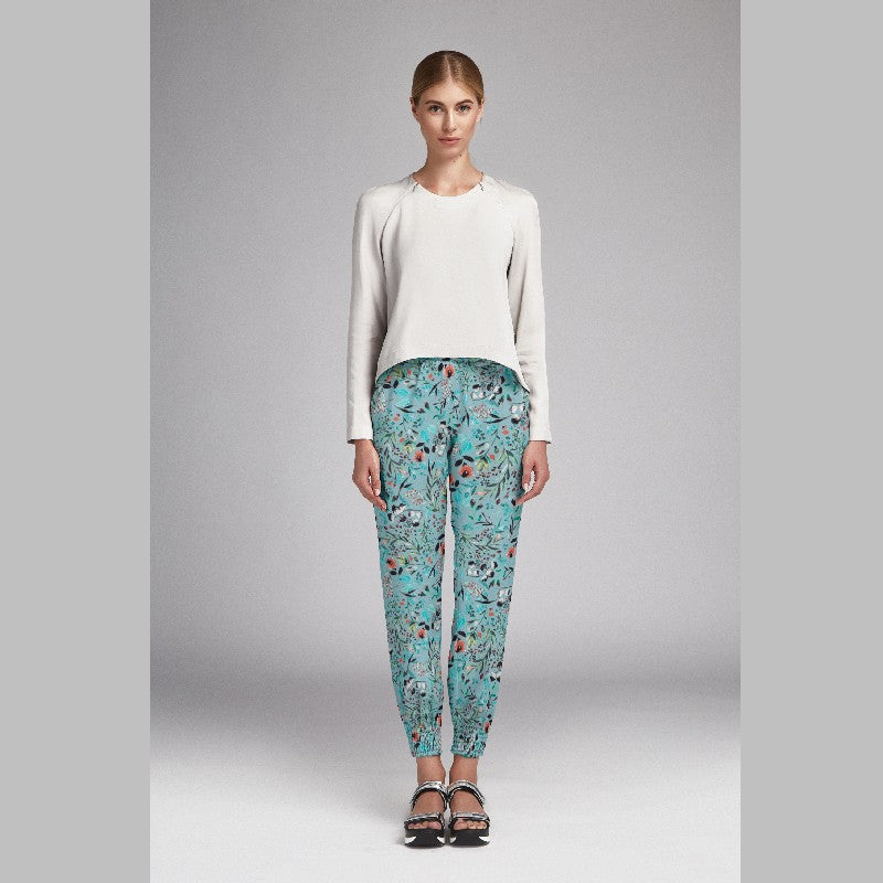 Printed Crepe Forest Aqua - Ribes y Casals