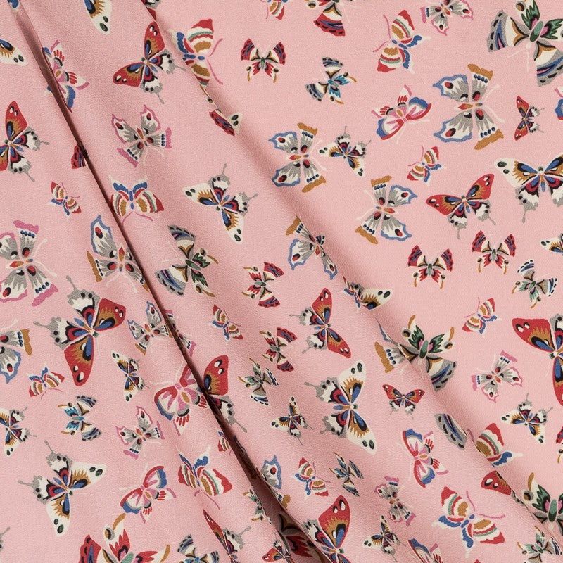 Printed Crepe Butterflies Nude - Ribes y Casals