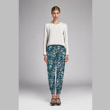 Printed Crepe Branchs Aquamarine - Ribes y Casals